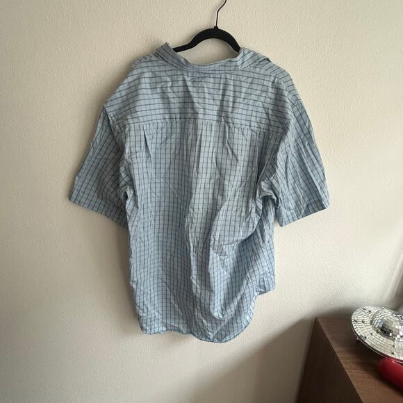 Hagger Short Sleeve Button Down‎ Straight Pocket Shirt XL - Picture 4 of 5